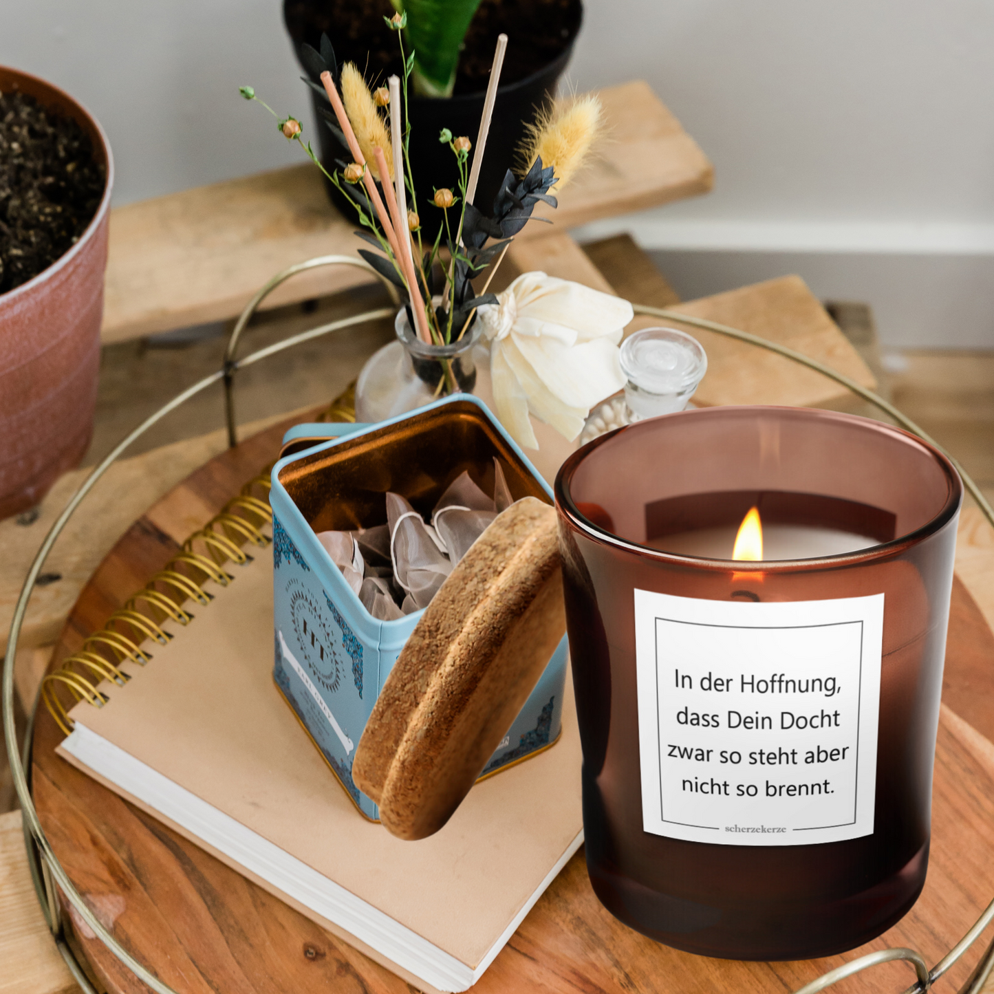 IN DER HOFFNUNG DASS DEIN DOCHT ZWAR SO STEHT ABER NICHT SO BRENNT