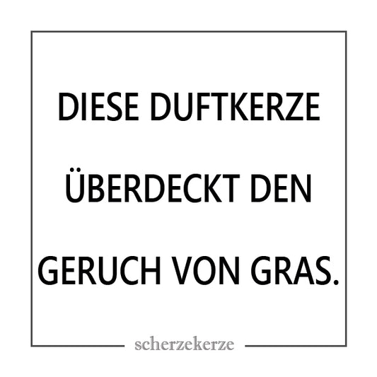 DIESE DUFTKERZE ÜBERDECKT DEN GERUCH VON GRAS
